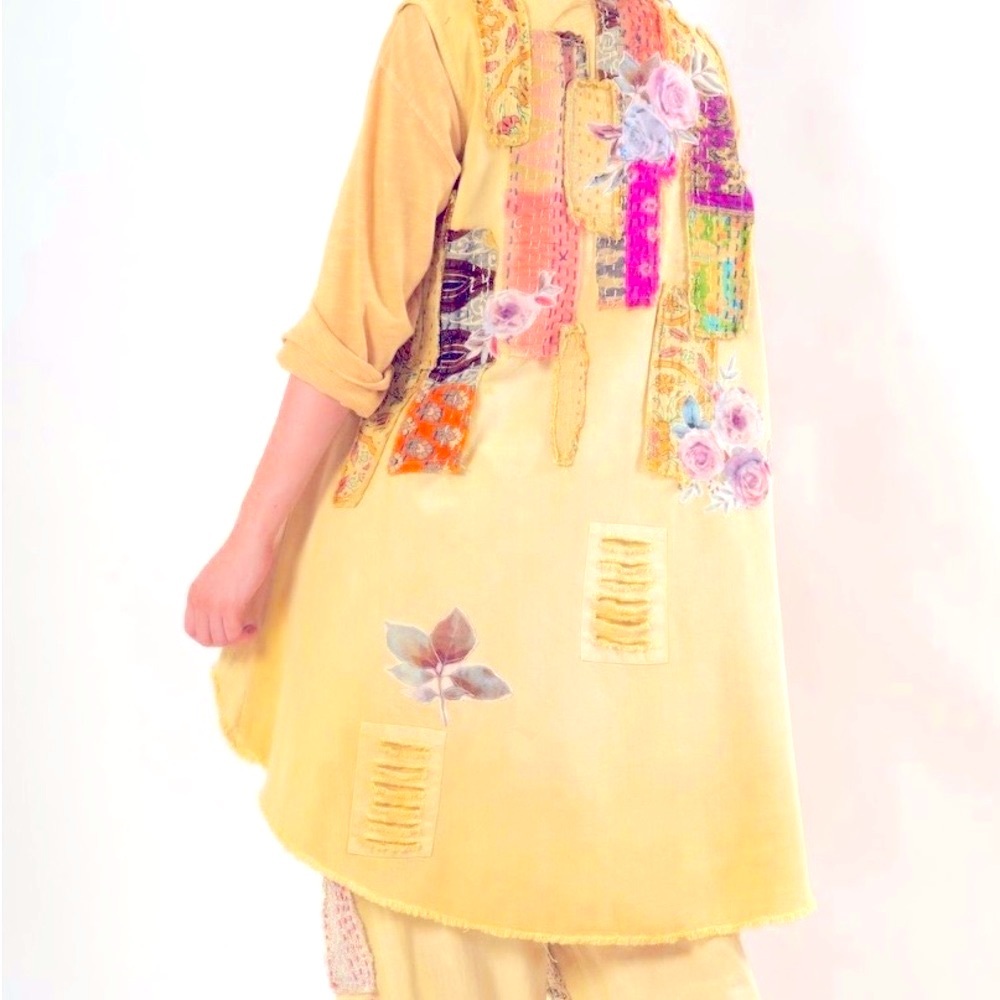 Floral Patchwork Sleeveless Top